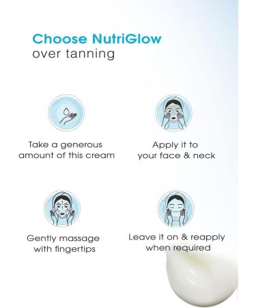 Nutriglow Advanced Organics DeTan Massage Cream with Mint Milk Proteins for TanFree Skin & Brightened Complexion 100G - Buy Online on GoSupps.com