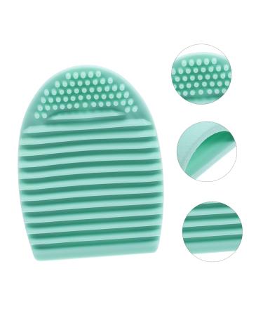 Premium Silicone Makeup Brush Cleaner - Effective Cosmetic Cleaning Tool Egg Design Pad 7.5x5.0x2.5CM Green - Ideal for All Makeup Brushes - Buy Online on GoSupps.com