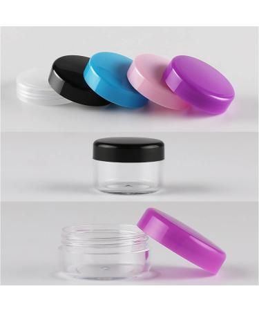 60pcs Transparent Acrylic Cosmetic Containers - 10ml Screw Lid Cans for Lip Balm & Nail Products - Tianzd - Buy Online on GoSupps.com
