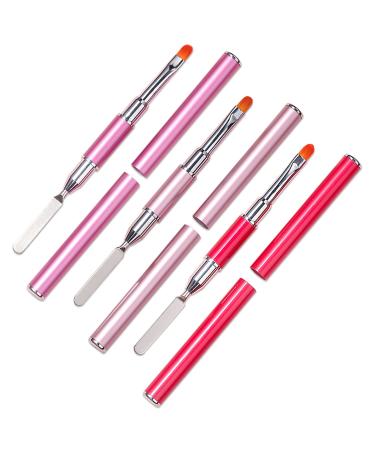 WOKOTO 3pcs Dual-Ended Gel Nail Brushes For Nail Art Extension Nails Gel Brushes For Nails Acrylic Nail Brushes For Acrylic Nails Design Brushes 2 Way Gel Spatula And Nail Art Brushes KT1 - Buy Online on GoSupps.com