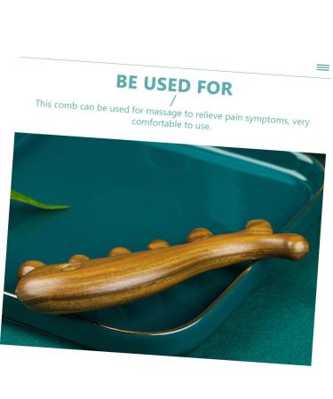 Beavorty Massage Kamm - Wide Tooth Wooden Hair Comb & Gua Sha Massage Tool for Scalp & Hairdressing - Buy Online on GoSupps.com