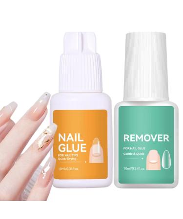 glue to professional fast-drying adhesive pressure-activated removal kit | Non-harmful gel for women and girls beginners