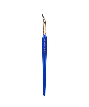 Bdellium Tools Professional Makeup Brush - Golden Triangle 708 Bent Eyeliner - With All Vegan and Soft Synthetic Fibers For Smooth Application (Blue 1pc)