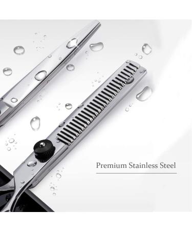 Hair Cutting and Texturing Scissor Set - Professional Hairdressing Scissors for Salon, Barber, Women, Men, and Pets - Pink Set - Buy Online on GoSupps.com