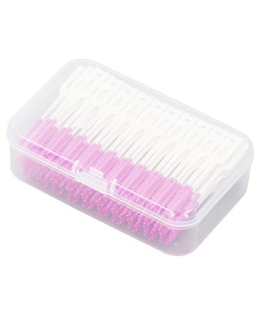 200pcs Interdental Cleaning Brush Dispense Toothpic Silicon Soft Floss Interdental Brush for Oral Care
