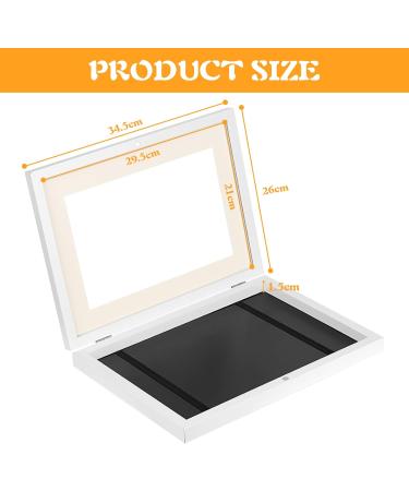 Hovin A4 Picture Frame Set for Children's Drawings - 2 White Art Frames for Creative Storage - Buy Online on GoSupps.com