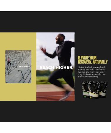 NATIVE SALT LTD Magnesium bath flakes infused with shea oil eucalyptus and peppermint natural source of magnesium mineral bath flakes magnesium recovery vegan and palm oil free 1 kg - Buy Online on GoSupps.com