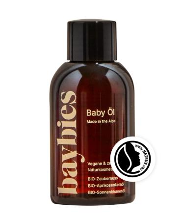 Baybies Baby Care Oil |Certified natural cosmetics |Vegan's baby oil for care cleaning & massage |Gift idea for babyparty |100ml - Buy Online on GoSupps.com