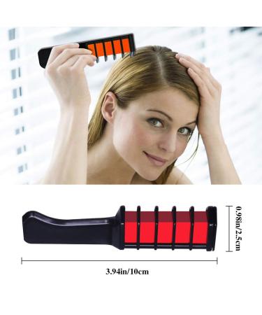 Leikance Disposable Mini Hair Chalk Combs - 10 Colors for Easy Hair Dyeing | Temporary Hair Crayons - Buy Online on GoSupps.com