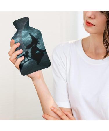Witch Hot Water Bottle with Plush Cover - Bed Warmer for Adults & Children | 26.5x15.3cm | International Shipping - Buy Online on GoSupps.com