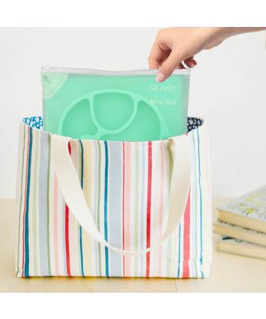 SILIVO Suction Plate - Silicone Baby Plate for Toddlers - Green Elephant Design - 10 x 7.8 x 1.1 inches - Buy Online on GoSupps.com