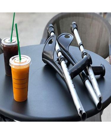 Fold Forearm Crutches/Cane Adjustable Walking Support Walking Stick Underarm Elbow Lightweight Help Walk Crutches for Injury Disability Elderly 2pack - Buy Online on GoSupps.com