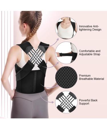 Acwoo Posture Correction Trainer for Men & Women - Adjustable Back Support Belt with Breathable Shoulder Straps (XL) | Improve Posture & Relieve Neck & Shoulder Pain - Buy Online on GoSupps.com