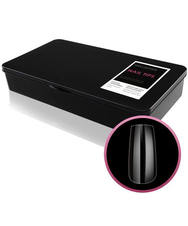 360PCS Wellquinn Short Square Nail Tips - Full Cover Press on Nails - Clear Acrylic French False Nails with Box for Manicure Salon and DIY Nail Art - 10 Sizes - Buy Online on GoSupps.com