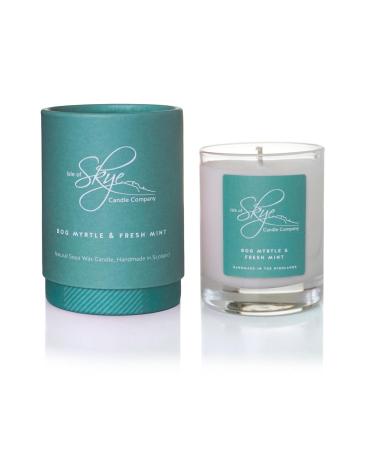 Isle of Skye Candle Company Bog Myrtle and Fresh Mint Scented Miniature Candle - White