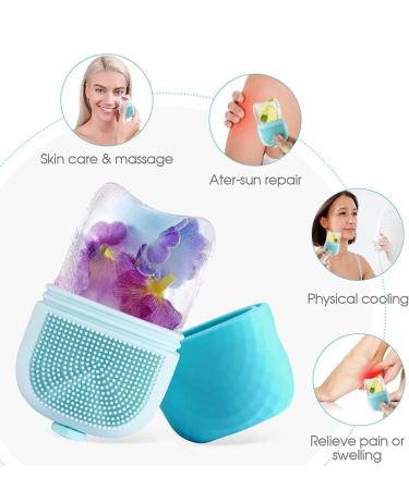 Buy Ice Roller for Face & Eyes | Upgraded Facial Beauty Tool & Gua Sha Massager | Silicone Ice Mold for Glowing Skin (Pink - Buy Online on GoSupps.com