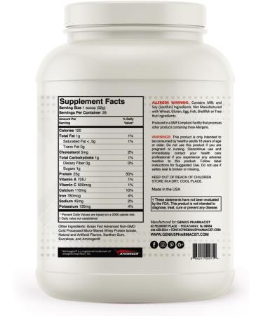 Buy 100% Whey Isolate Vanilla - 2 lb (909g) - 28 Servings | Premium Protein Powder for Optimal Performance - International Shipping Available - Buy Online on GoSupps.com