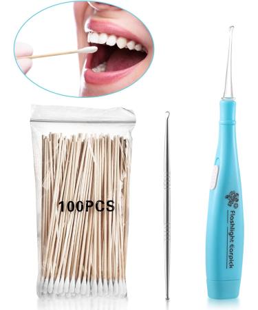 Tonsil Stone Removal Kit - Remove Almond Stones Bad Breath Solutions LED Cleaner & Cotton Swabs | Shop Internationally - Buy Online on GoSupps.com