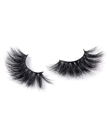 FOXSCOS 1 Pair 25mm 3D Mink Eyelashes | Natural Fluffy False Eyelashes | Siberian Mink Strip Lashes - Model MG20 - Buy Online on GoSupps.com
