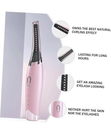 NOLITOY Heated Eyelash Curler - 3 Temperature Gears Mini Eye Lash Curling Tool for Natural Lashes Hot Lash Curler in Pink - Buy Online on GoSupps.com