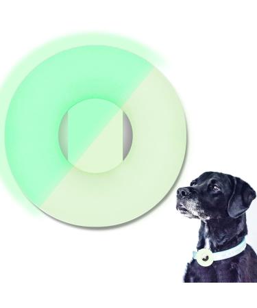 Linteker protective cover for Airtag dog collar shell for Apple Airtag GPS Finder pet collar Airtag protection case for dogs and cats collar accessories bright green