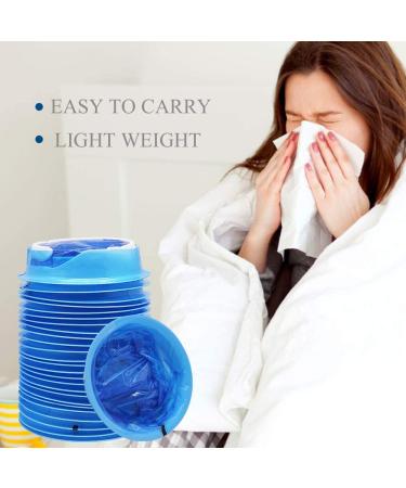 ATDAWN 50 Pack Disposable Vomit Bags - Travel Nausea Bags for Motion Sickness - Blue - Buy Online on GoSupps.com