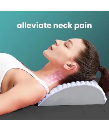 Neck and Back Cushion with Self-Heating Neck Warmer | Pain Relief for Lower Back Lumbar Support for Herniated Disc - Purple - Buy Online on GoSupps.com