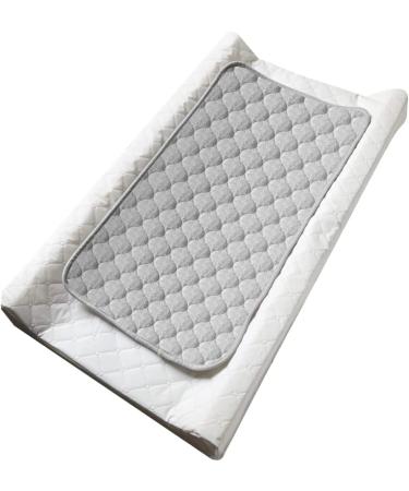 Nicoone Waterproof Changing Mat Liners Quilted 3PCS Bamboo Terry Surface Diaper Changing Pad Liner Washable Reusable Diaper Changing Liners for Home Outdoor Travel Grey - Rectangle - Buy Online on GoSupps.com