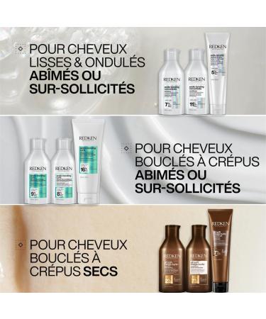 REDKEN Curl Repair Conditioner Restores & Enhances at the Molecular Level With Citric Acid Glycine & Coconut Oil Damaged Curly to Frizzy Hair Acidic Bonding Curls 300ml - Buy Online on GoSupps.com