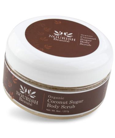 Nourish Beaute Organic Sugar Body Scrub for Exfoliation and Cellulite Hydrates and Moisturizes Skin While Improving Skin Tone and Texture 8 oz Coconut Coconut 8 Ounce (Pack of 1) - Buy Online on GoSupps.com