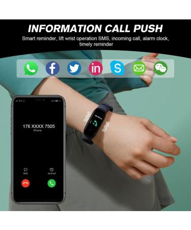 Fitness Tracker Watch for Women and Men - Pedometer, Exercise Distance, Calorie, Heart Rate Monitor, Sleep Tracker - Blue - Buy Online on GoSupps.com