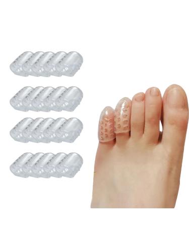 Anti-Friction Toe Protector Toe Corrector for Men and Women Silicone Breathable Toe Covers Protect Toe from Rubbing for Little Toe Corns Blisters Broken Toe Foot Pain Relief