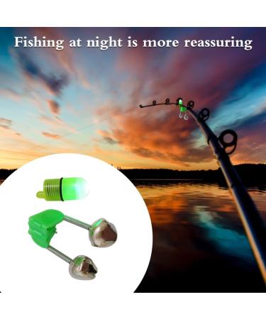 Dongker LED Fishing Bells - 10-Pack Eel Bells with Clamp | Portable Double Fishing Bells for Outdoor Fishing Rods - Buy Online on GoSupps.com