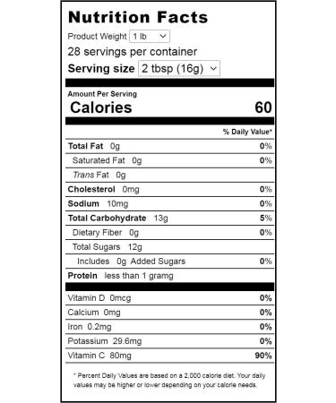 Organic Pineapple Juice Powder - Superfood Supplement for Smoothies, Shakes, Tea, Cooking & Baking - Non GMO, Gluten Free, Vegan, Kosher - 1 lb (Pack of 1) - Buy Online on GoSupps.com