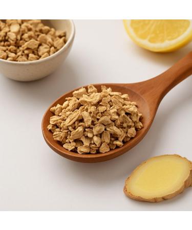  La Herbera Premium Ginger Powder - Kion (Zingiber Officinale) Root Ginger for Infusions Baking and Cooking Intense Taste Digestive Support Relaxing Effect and Antioxidant Action - Buy Online on GoSupps.com