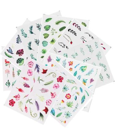 Various DIY Slider Simple Summer Water Sticker Decoration Nail Stickers Flower And Leaf Art(STZ-824) - Buy Online on GoSupps.com