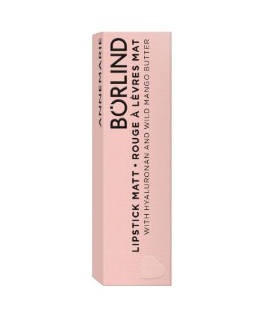 Annemarie B rlind Natural Beauty Lipstick Matt Berry (4 ml) - Vegan Moisturizing Intensive Color & Matt Effect for Radiant Lips - Buy Online on GoSupps.com