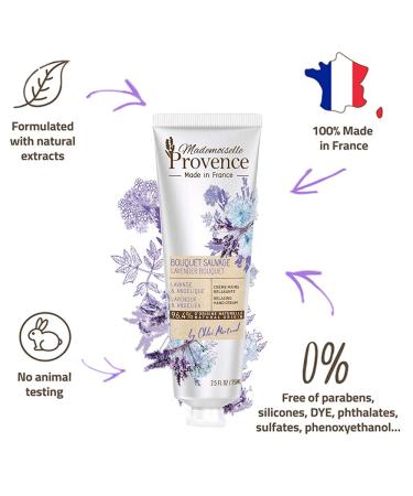 Mademoiselle Provence Lavender & Ang lique Hand Cream - Relaxing Moisturizer for Soft Hands - 1 Piece | International Shipping Available - Buy Online on GoSupps.com