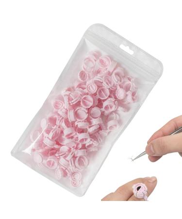 demaxiyad Lash Extension Glue Ring - Versatile Eyelash Glue Holder Ring Lash Glue Holders - Compact Lash Glue Cups Lash Extension Supplies for Beauty Salons Home