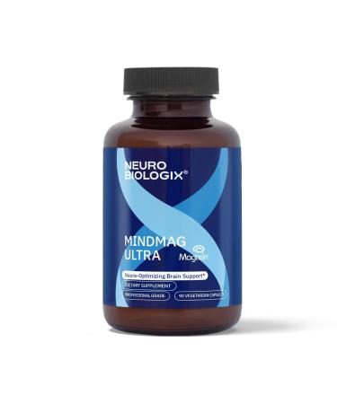 Neurobiologix MindMag Ultra with Magnesium L-Threonate for Men & Women Triple Action Magnesium Complex for Memory Calm Relaxation & Cognitive Performance Gluten Free Vegetarian 120 Capsules