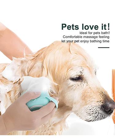 Lx2 2Pack Silicone Massage Bath Brush For Pets - Gentle Grooming and Cleaning - Buy Online on GoSupps.com