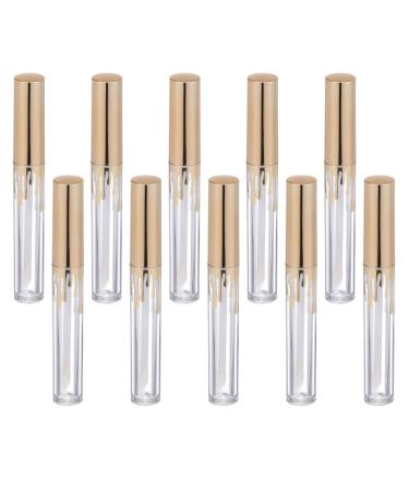 10pi ces Tubes L vres Cylindriques Petits Tubes Individuels Flacons Vides avec Couvercle Pratique et Pinceau Inclus Dor