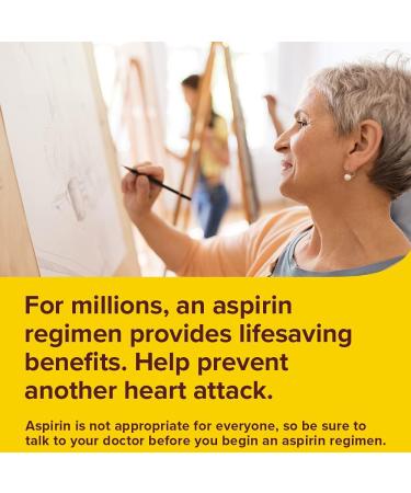 Bayer Aspirin Regimen 81mg Enteric Coated Tablets - Pain Reliever & Fever Reducer 120 Count - International Shipping Available - Buy Online on GoSupps.com
