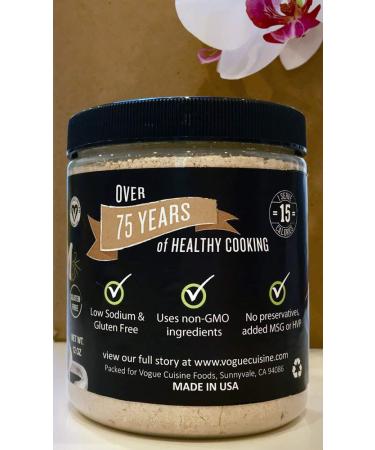 Vogue Cuisine Mushroom Soup Seasoning Base - Low Sodium, Gluten Free - 12 oz (Pack of 1) - Buy Online on GoSupps.com