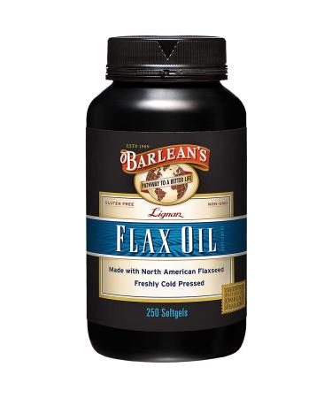 Barlean's Lignan Flax Oil Softgels 250 Count - Buy Online on GoSupps.com