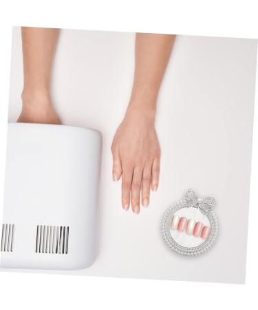  Mikinona Mikinona Gel Nail Palette Decorative Tray Nail Plates for Nail Art Manicure Paint Tray Makeup Tray Watercolor Paints Round White Resin - Buy Online on GoSupps.com