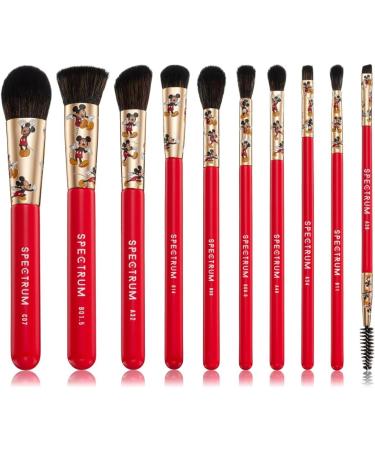Spectrum Collections Mickey Mouse Make Up Brushes Spectrum Makeup Brushes Set Including Face Eye and Eyebrow Brushes with Soft Synthetic Bristles 10 Piece Official Disney Makeup Brush Set - Buy Online on GoSupps.com