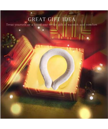 Portable Heating Neck Wrap | Reusable Cold Weather Pillow | Unisex White Heating Hose - Buy Online on GoSupps.com