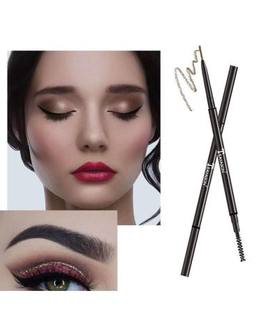 1.5mm Ultra-Fine Automatic Eyebrow Pencil - Durable, Sweat-Proof, Long-Lasting Makeup (01Black) - Buy Online on GoSupps.com