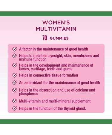 Nature's Bounty Melatonin Supplement Helps Reset Bodys Sleep-Wake Cycle 2.5mg 60 Gummies & Women's Multivitamin Helps Maintain Good Health 70 Gummies - Buy Online on GoSupps.com